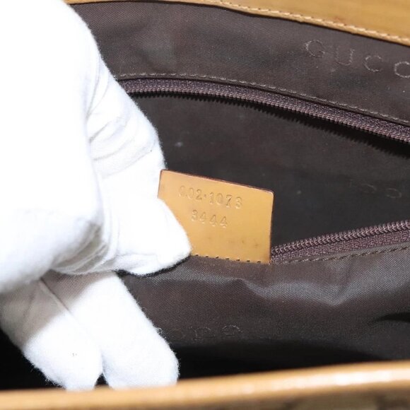 GUCCI GG Canvas Jackie Shoulder Bag Beige Gold 002 1073 3444 Auth 119187 - Picture 10 of 16